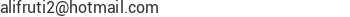Correo electr&oacute;nico de ALIFRUTI