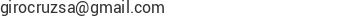 Correo electr&oacute;nico de GIROCRUZ S.A.
