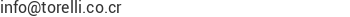 Correo electr&oacute;nico de INDUSTRIAS TORELLI S.A.